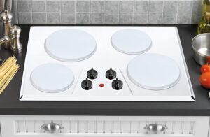 Reston Lloyd Electric Stove Burner Covers, Set of 4, Whit - Electric hob covers