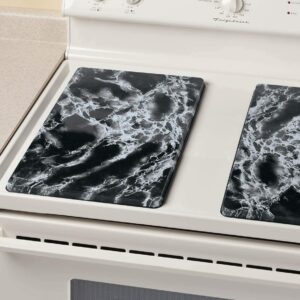 Miles Kimball 351050 Marble Burner Covers Set of 2, One Size, Blac